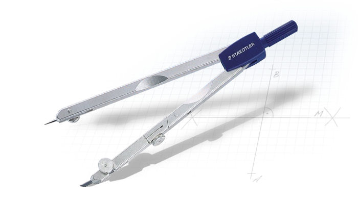 Staedtler Mars Basic 559 C07 - Set Compas Technique 7 Pièces Avec Tire-Ligne Et Étui
