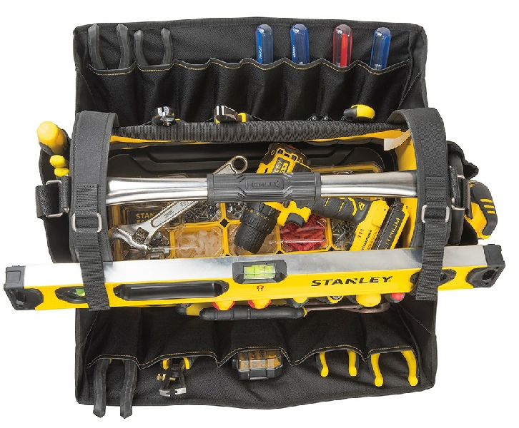 Sacoche et Sac à outils Stanley STST1-70712 Panier porte-outils avec  ceinture, Noir/jaune