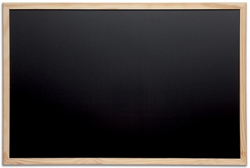 Tableau avec cadre en bois, (L)800 x (H)600 mm, noir sur